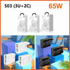 [Practical Gift] 65W Multiple-Ports Fast Charger
