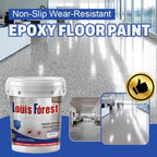 High-Gloss Marble Effect Epoxy Floor Coating(Free paint roller included)