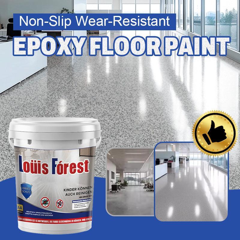 High-Gloss Marble Effect Epoxy Floor Coating(Free paint roller included)