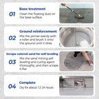 High-Gloss Marble Effect Epoxy Floor Coating(Free paint roller included)