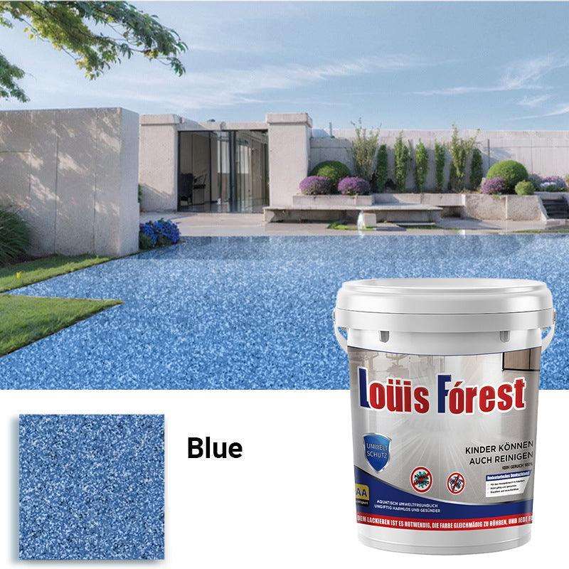 High-Gloss Marble Effect Epoxy Floor Coating(Free paint roller included)