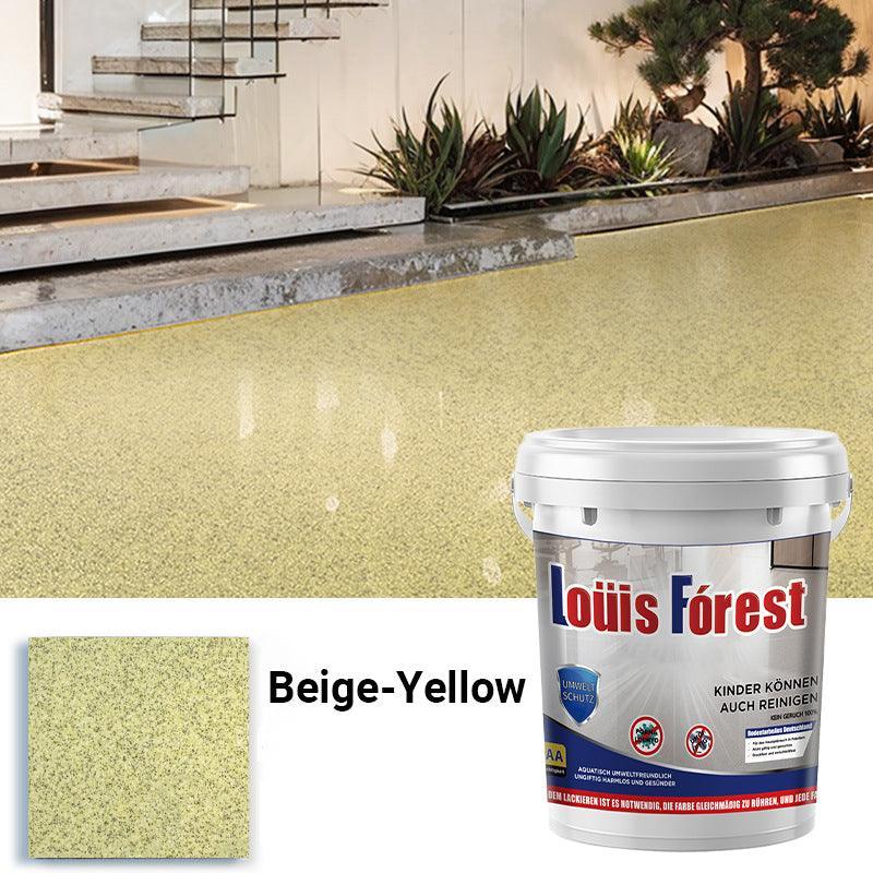 High-Gloss Marble Effect Epoxy Floor Coating(Free paint roller included)