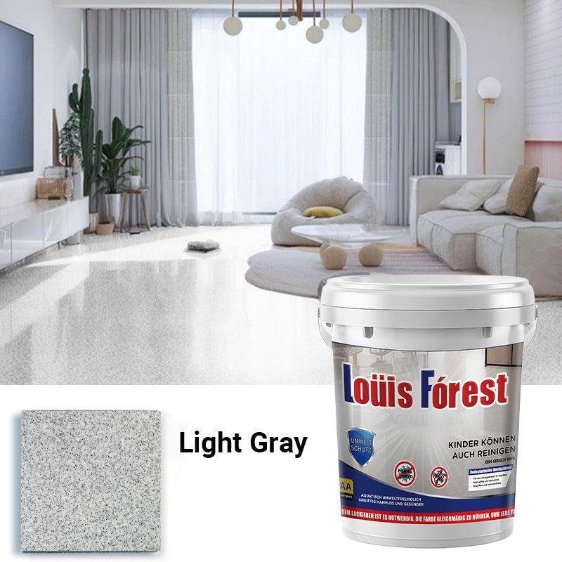 High-Gloss Marble Effect Epoxy Floor Coating(Free paint roller included)
