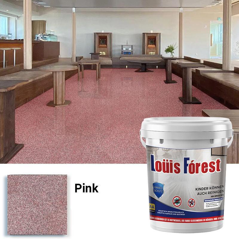 High-Gloss Marble Effect Epoxy Floor Coating(Free paint roller included)