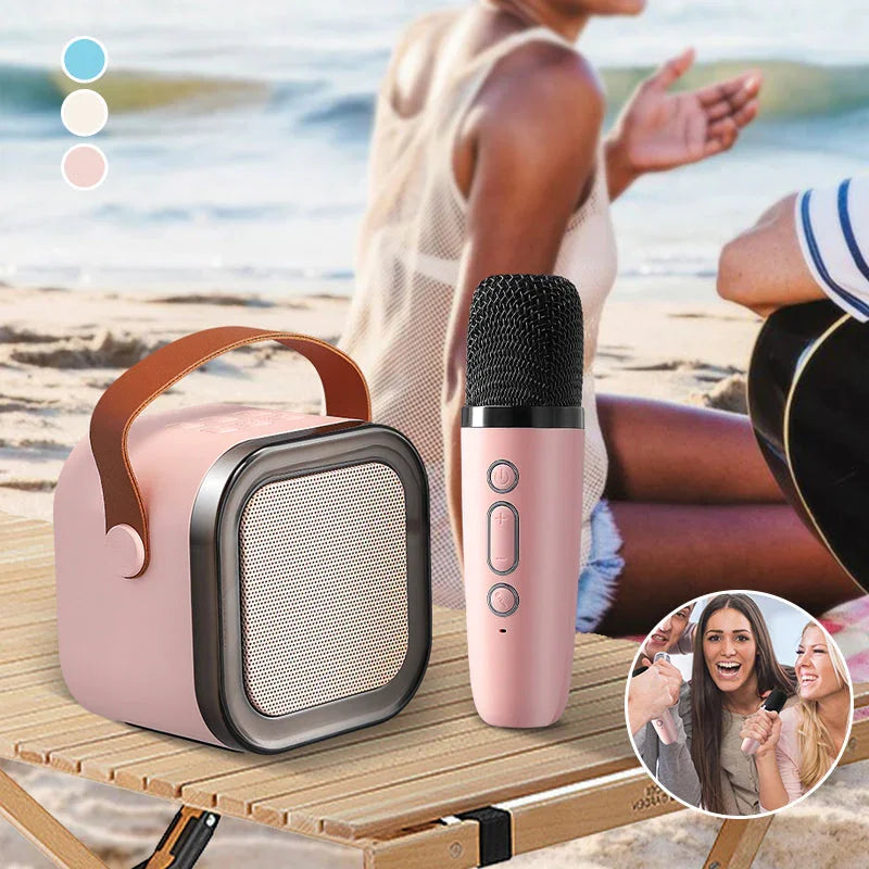 🔥Last Day Promotion 50% OFF -🎁Mini Karaoke Machine with Wireless Microphones