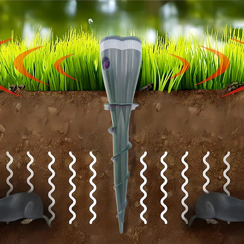 ⏰🔥LIMITED TIME 50% OFF!🔥50K+ SOLD!Solar Powered Waterproof Screw Mole Repellent
