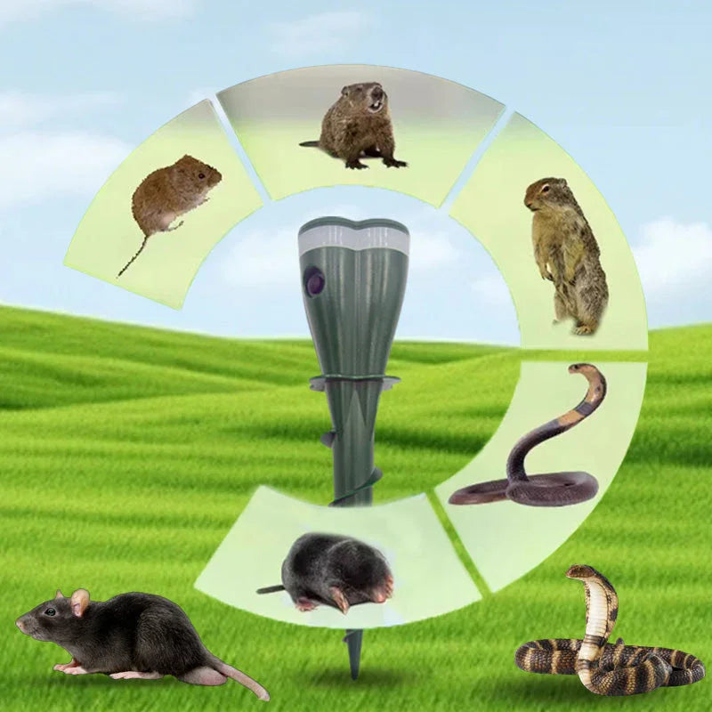 ⏰🔥LIMITED TIME 50% OFF!🔥50K+ SOLD!Solar Powered Waterproof Screw Mole Repellent