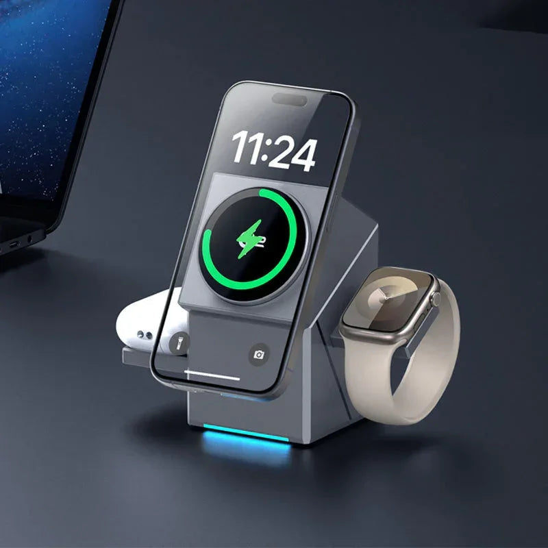 58 % OFF🔥Hot Sale Offers-3-in-1 Foldable Magnetic Wireless Charging Station（HOT）