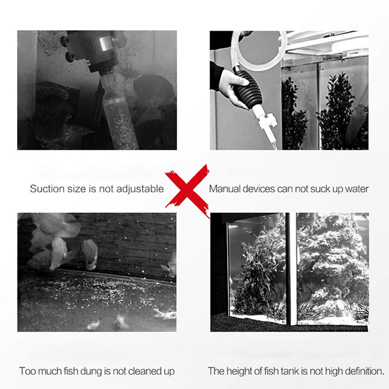Electric Suction Aquarium Water Changer Filter Cleaner