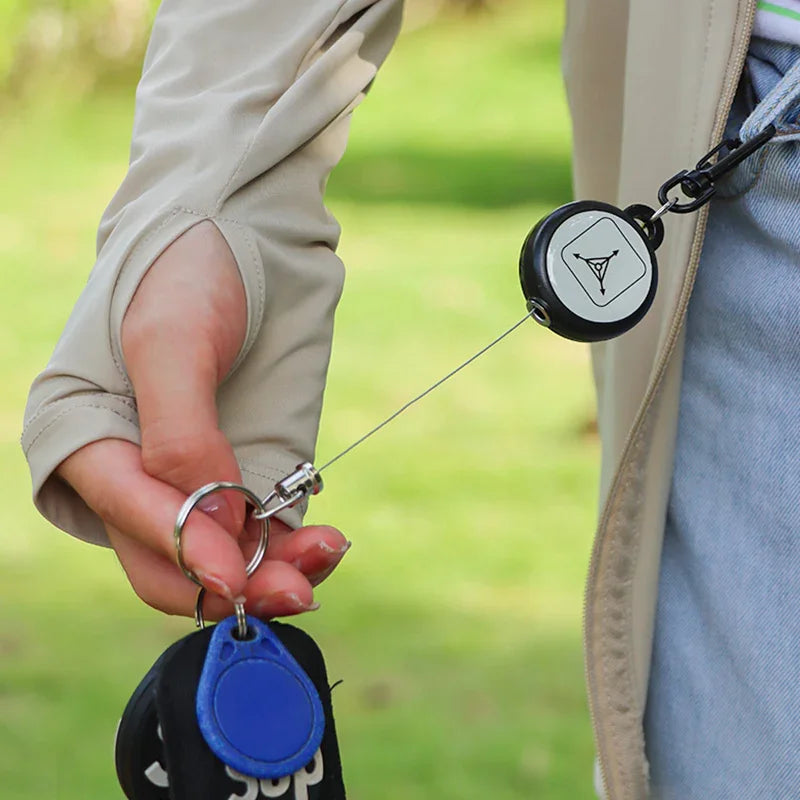 🔑 BUY 1 GET 1 FREE! 🌀 Heavy-Duty Retractable Keychain – Durable Cable, Compact Design & Secure Key & Card Holder 💳