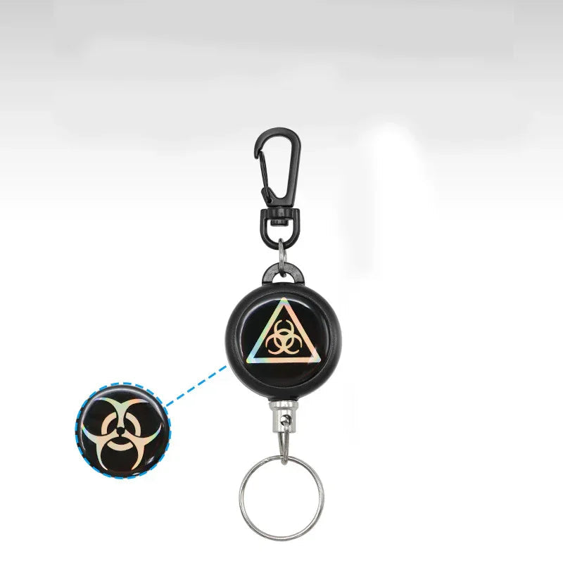 🔑 BUY 1 GET 1 FREE! 🌀 Heavy-Duty Retractable Keychain – Durable Cable, Compact Design & Secure Key & Card Holder 💳