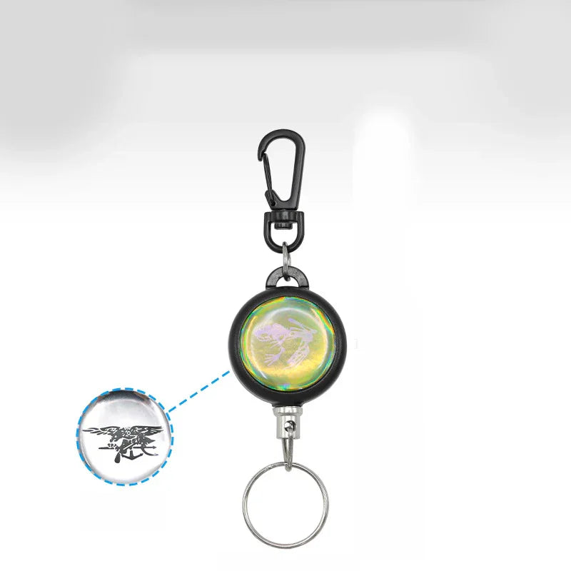 🔑 BUY 1 GET 1 FREE! 🌀 Heavy-Duty Retractable Keychain – Durable Cable, Compact Design & Secure Key & Card Holder 💳