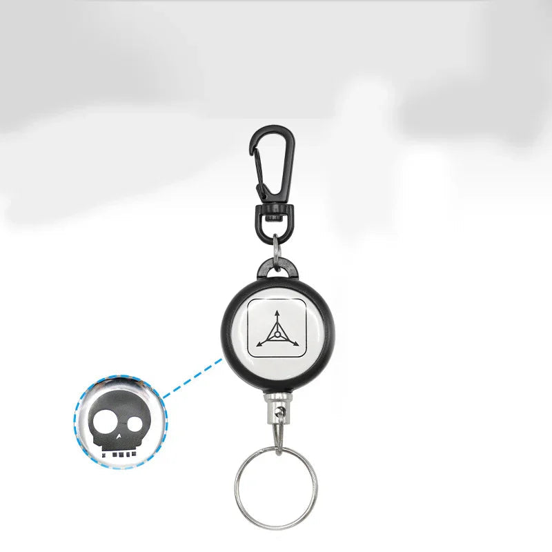 🔑 BUY 1 GET 1 FREE! 🌀 Heavy-Duty Retractable Keychain – Durable Cable, Compact Design & Secure Key & Card Holder 💳