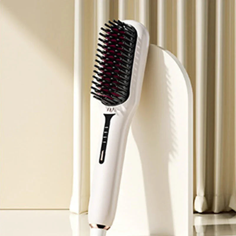 Negative Ion Hair Straightener Brush（50% OFF）