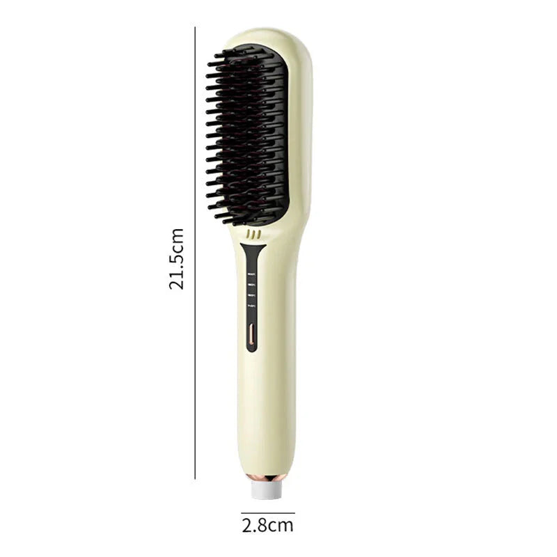 Negative Ion Hair Straightener Brush（50% OFF）