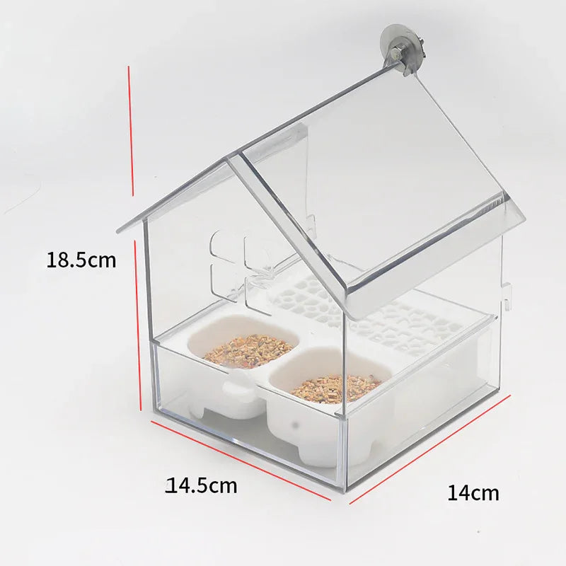 🌟 Shopping Frenzy: Entire Store 50% OFF🔥Pull-Out External Parrot Feeder