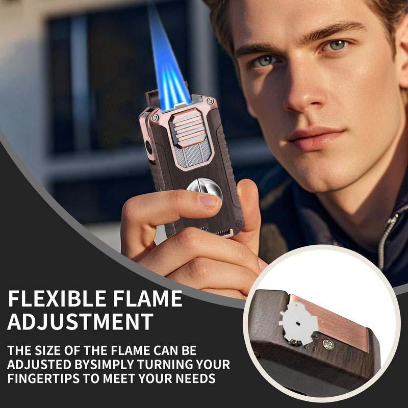 ⏰🔥LIMITED TIME 50% OFF!🔥50K+ SOLD!🎊5-in-1 Refillable Cigar Torch Lighter with Cutter