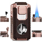 ⏰🔥LIMITED TIME 50% OFF!🔥50K+ SOLD!🎊5-in-1 Refillable Cigar Torch Lighter with Cutter