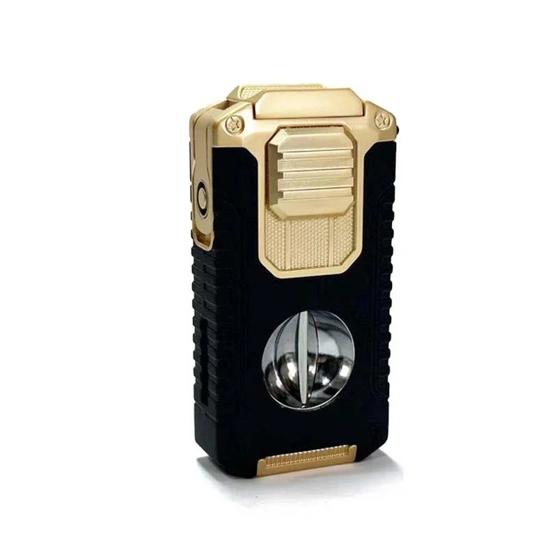 ⏰🔥LIMITED TIME 50% OFF!🔥50K+ SOLD!🎊5-in-1 Refillable Cigar Torch Lighter with Cutter
