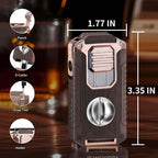 ⏰🔥LIMITED TIME 50% OFF!🔥50K+ SOLD!🎊5-in-1 Refillable Cigar Torch Lighter with Cutter