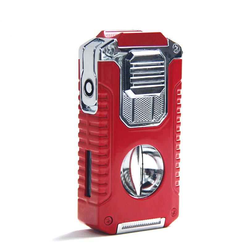 ⏰🔥LIMITED TIME 50% OFF!🔥50K+ SOLD!🎊5-in-1 Refillable Cigar Torch Lighter with Cutter