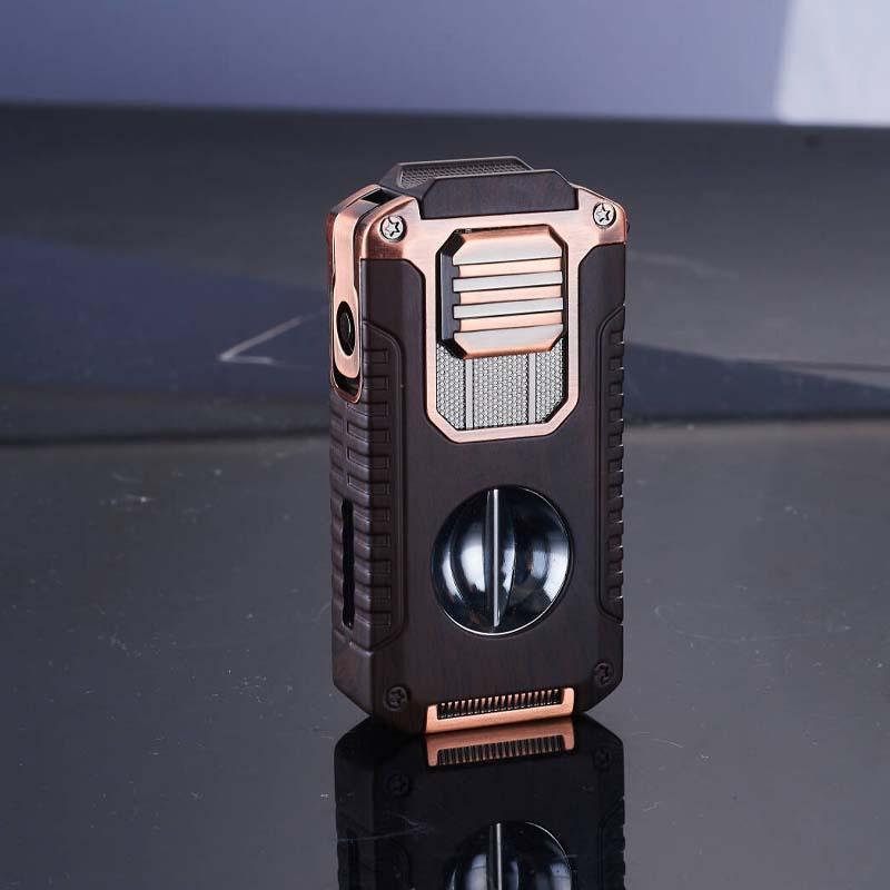 ⏰🔥LIMITED TIME 50% OFF!🔥50K+ SOLD!🎊5-in-1 Refillable Cigar Torch Lighter with Cutter