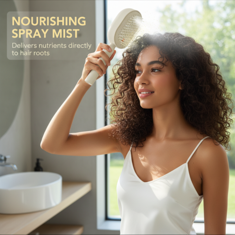 📢📢53% OFF!! ⏰✨Electric hairbrush with spray and massage🔥