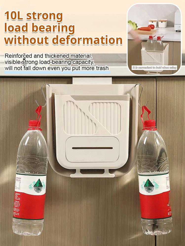 ⏰🔥LIMITED TIME 50% OFF!🔥50K+ SOLD!🥦Folding Hanging Kitchen Waste Trash Can🗑️