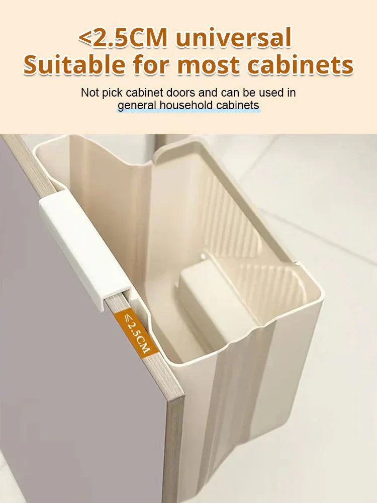 ⏰🔥LIMITED TIME 50% OFF!🔥50K+ SOLD!🥦Folding Hanging Kitchen Waste Trash Can🗑️
