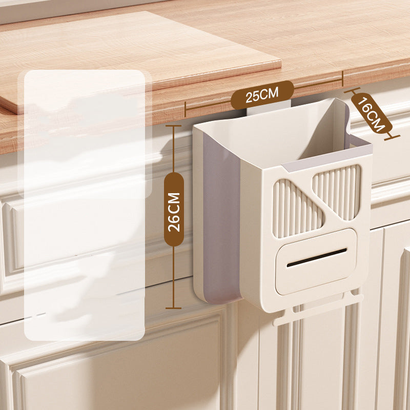 ⏰🔥LIMITED TIME 50% OFF!🔥50K+ SOLD!🥦Folding Hanging Kitchen Waste Trash Can🗑️