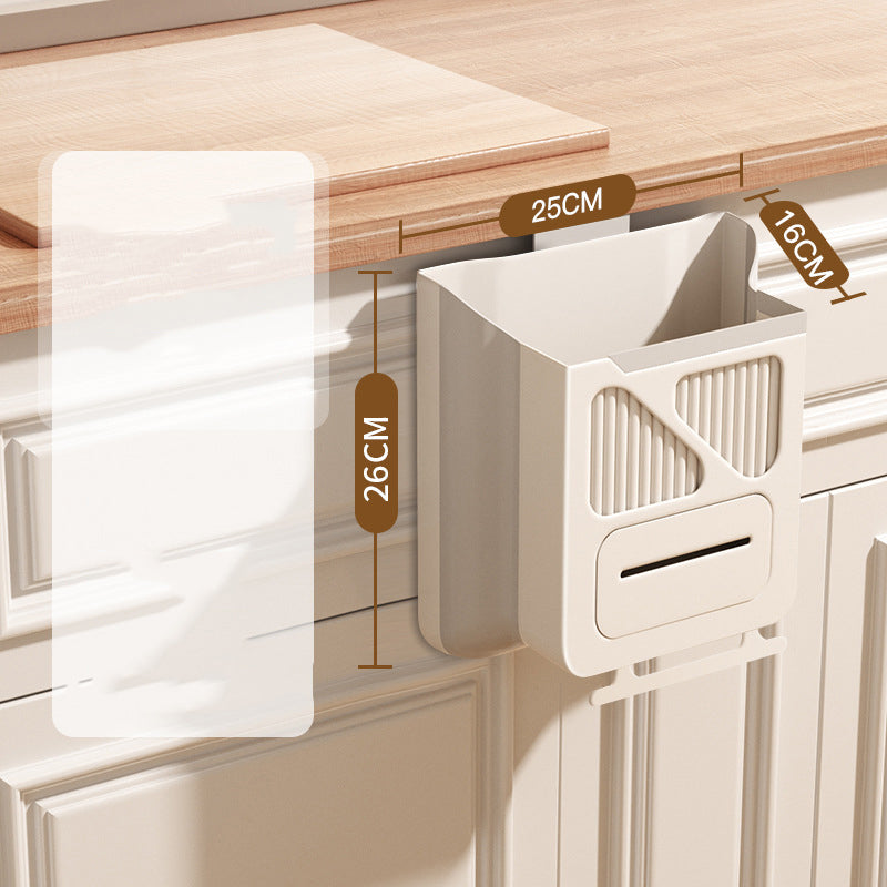 ⏰🔥LIMITED TIME 50% OFF!🔥50K+ SOLD!🥦Folding Hanging Kitchen Waste Trash Can🗑️