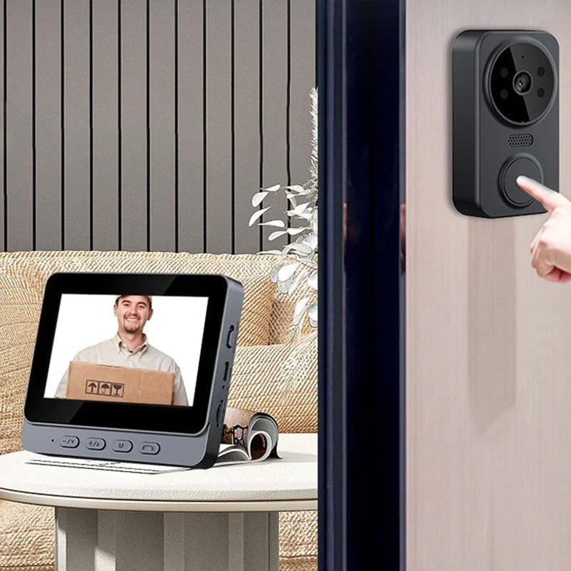 🎁🎁LAST DAY SPECIAL PRICE!Wireless Video Doorbell with Monitor