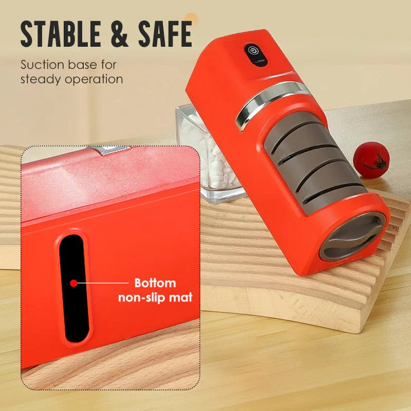 📢📢50%  OFF !! ⏰Automatic Kitchen Knife Sharpener