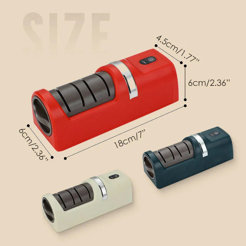 📢📢50%  OFF !! ⏰Automatic Kitchen Knife Sharpener