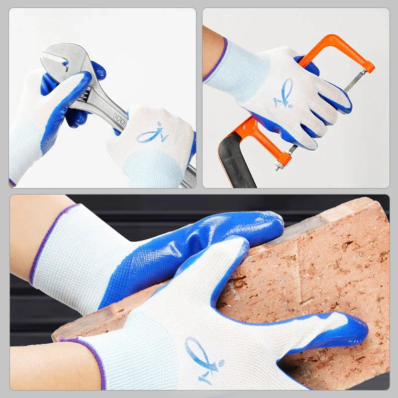 🤝Wear-resistant latex work gloves