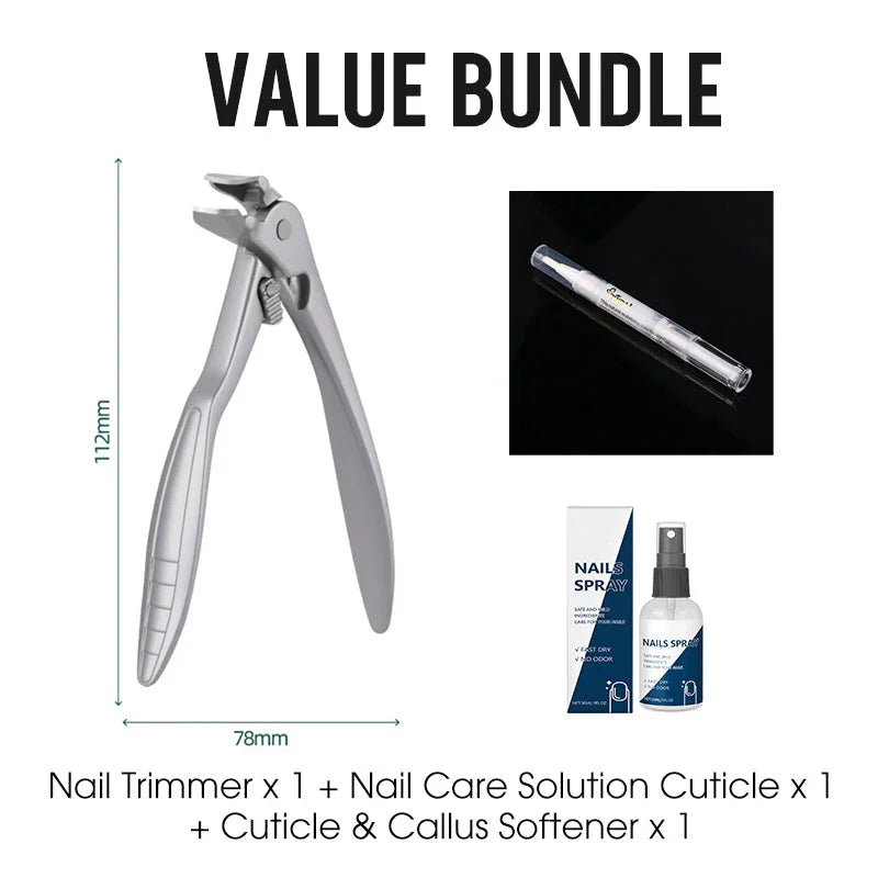 📢📢49% OFF NOW✨🔥Curved stainless steel nail clippers – Ergonomic and easy for seniors to use