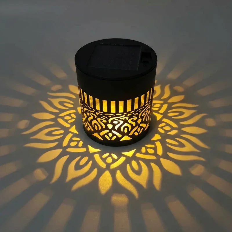☀️ Solar Mandala Light for Garden & Patio – 2-in-1 Floor Lamp & Wall Light – Ornamental Light Decoration with Vintage Effect – Rustproof & Durable