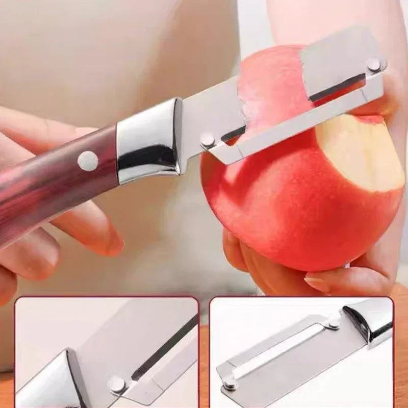 🥕 BUY 1 GET 1 FREE! 🎁 Multi-functional Kitchen Peeler – Sharp Stainless Steel Blade, Ergonomic Handle & Swiveling Dual-Action ✨