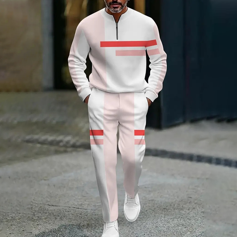 🔥2026 NEW PRODUCT - 50% OFF🔥Men's Half-Zip Color Block Tracksuit Set