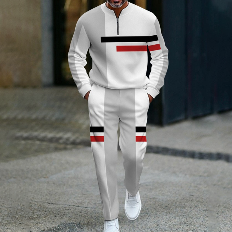 🔥2026 NEW PRODUCT - 50% OFF🔥Men's Half-Zip Color Block Tracksuit Set