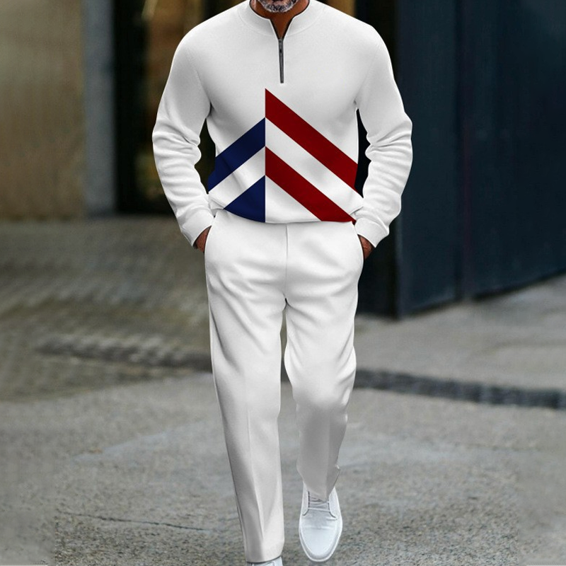 🔥2026 NEW PRODUCT - 50% OFF🔥Men's Half-Zip Color Block Tracksuit Set