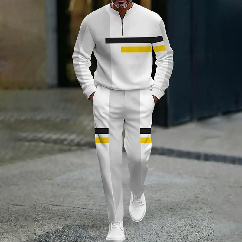 🔥2026 NEW PRODUCT - 50% OFF🔥Men's Half-Zip Color Block Tracksuit Set