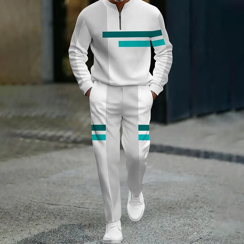 🔥2026 NEW PRODUCT - 50% OFF🔥Men's Half-Zip Color Block Tracksuit Set