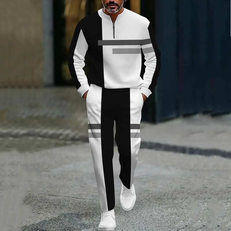 🔥2026 NEW PRODUCT - 50% OFF🔥Men's Half-Zip Color Block Tracksuit Set