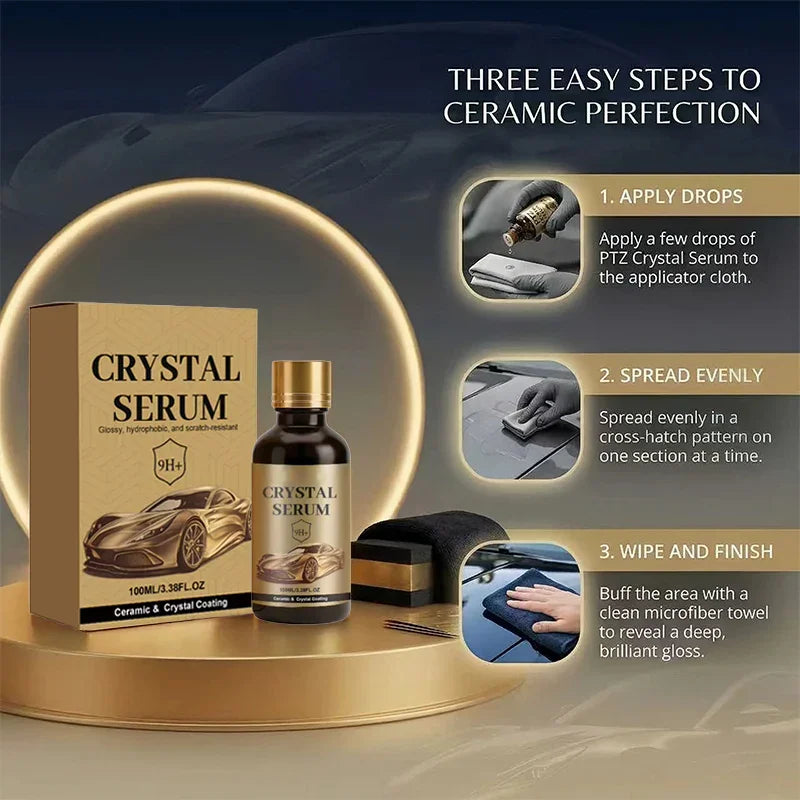 💎 Buy 5 Get 5 Free!💝Ceramic Car Coating Kit - Deep Gloss, 9H+ Hardness & Extreme Hydrophobic Sh