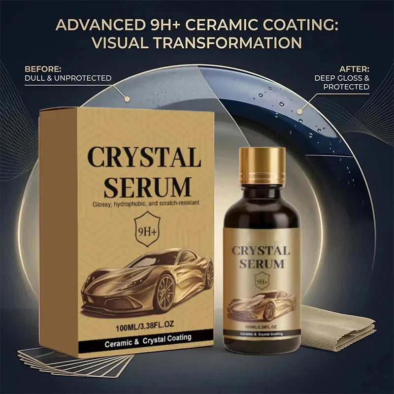 💎 Buy 5 Get 5 Free!💝Ceramic Car Coating Kit - Deep Gloss, 9H+ Hardness & Extreme Hydrophobic Sh