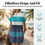 👗 LIMITED-TIME 50% OFF! ✨ Striped Midi Dress – Pockets, Loose Fit, Vacation, Casual ✨