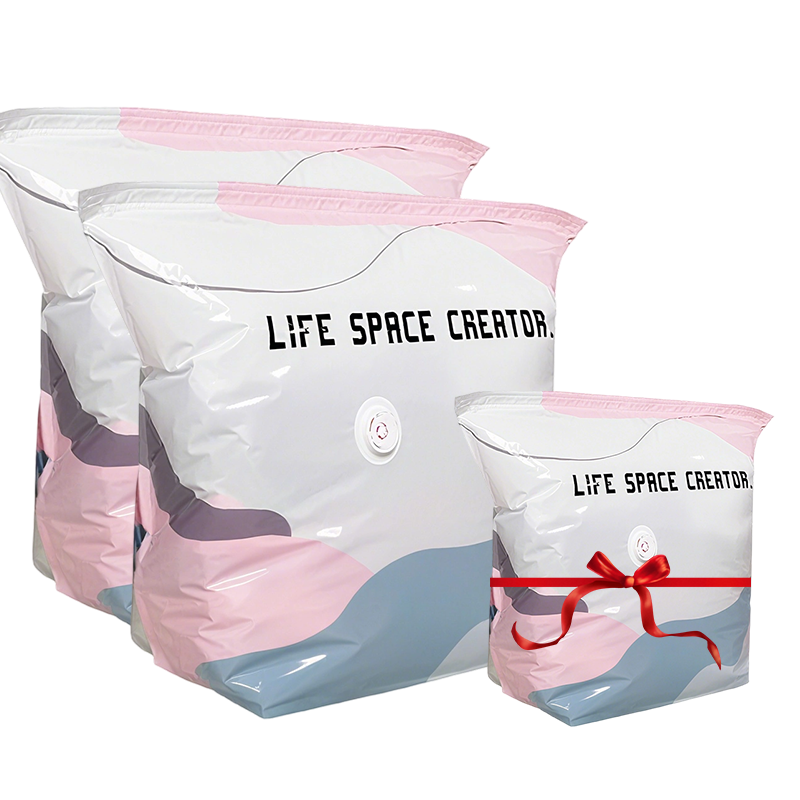 🧳No‑Pump Vacuum Storage Bags – Press & seal, no pump needed. Saves 80% space, keeps clothes dry & dust‑free. Perfect for bulky bedding & off‑season gear. 🛏️🗄️