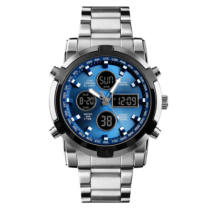 ⌚ 50% OFF NOW! ⚡ Men's Waterproof Military Analog-Digital Watch – Bold 48mm Dial, Multi-Function & 30M Water Resistance 💪