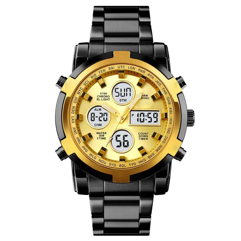 ⌚ 50% OFF NOW! ⚡ Men's Waterproof Military Analog-Digital Watch – Bold 48mm Dial, Multi-Function & 30M Water Resistance 💪